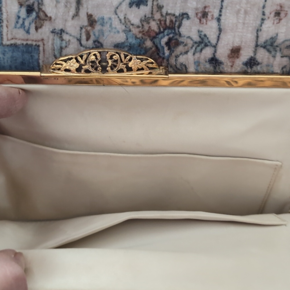 Vintage brocade floral bag - Picture 6 of 8